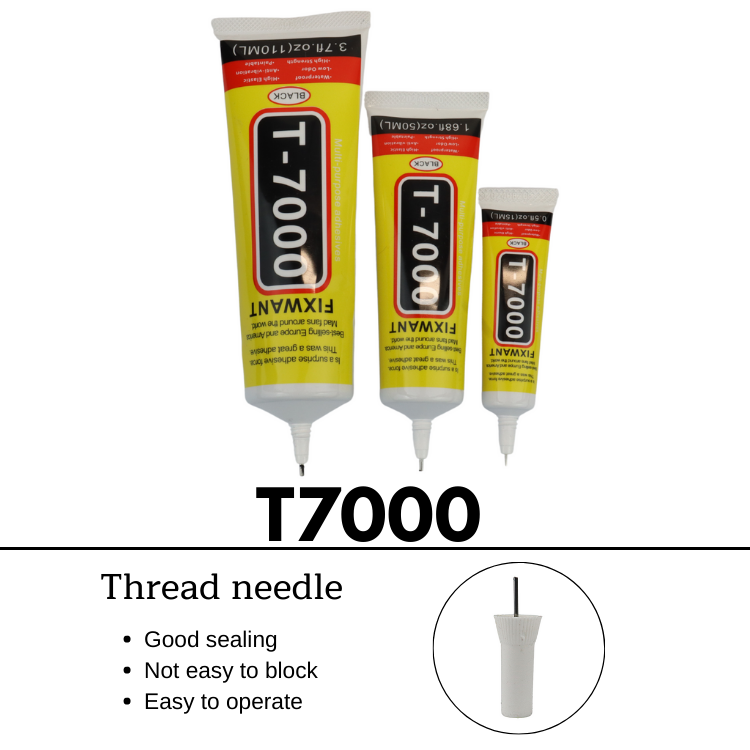 FIXWANT B-7000 110ML Clear Contact Phone Repair Adhesive Universal Glass  Plastic Leather Wood Glue With Precision Applicator Tip - FIXWANT Adhesive
